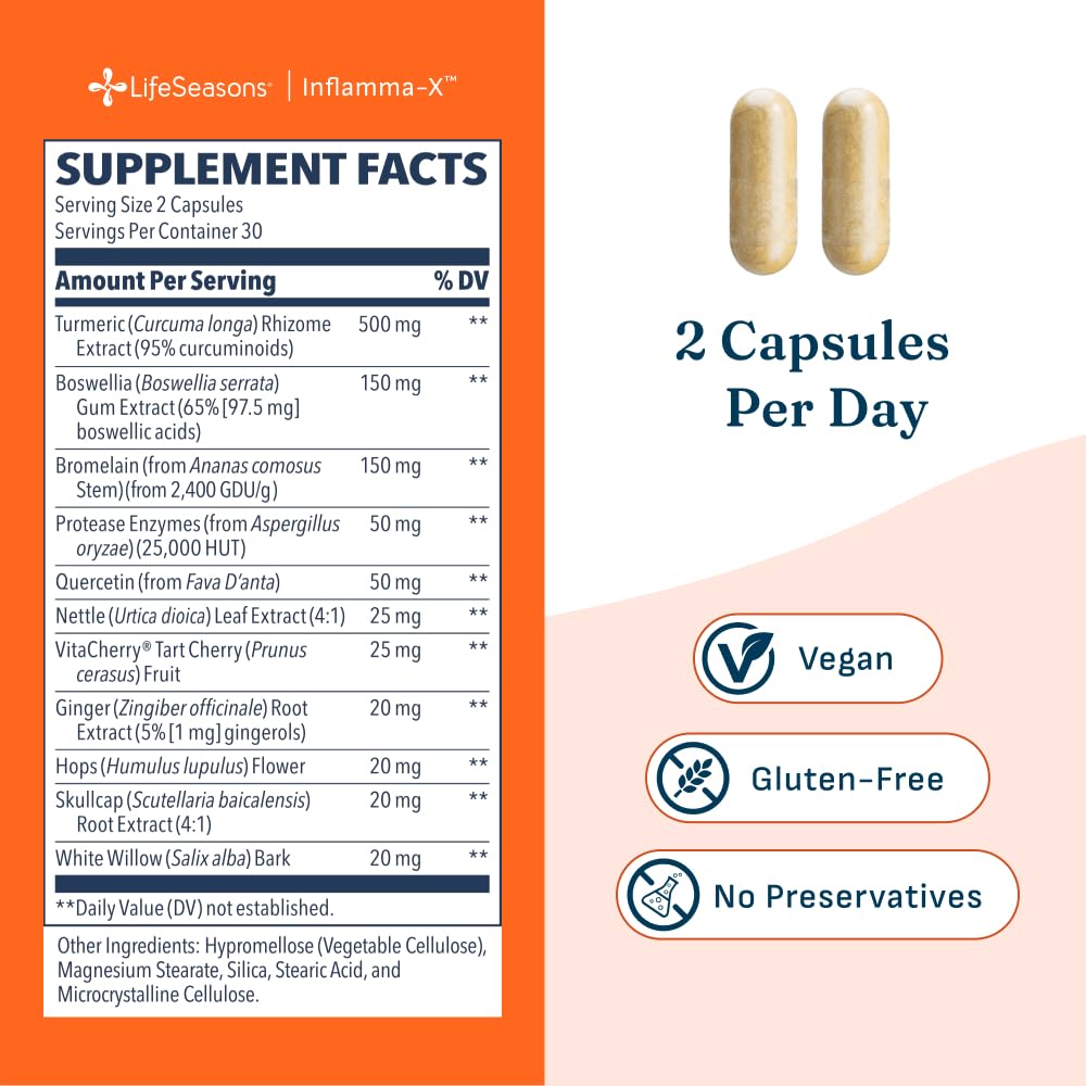LifeSeasons Inflamma-X Joint & Tissue Support – 60 Capsules