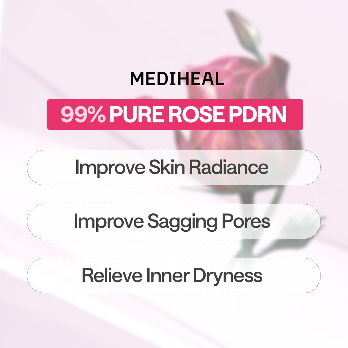 MEDIHEAL Rose PDRN Essential Face Sheet Mask, Healthy Glow (10ea) - MEDIHEAL Official Product View 3