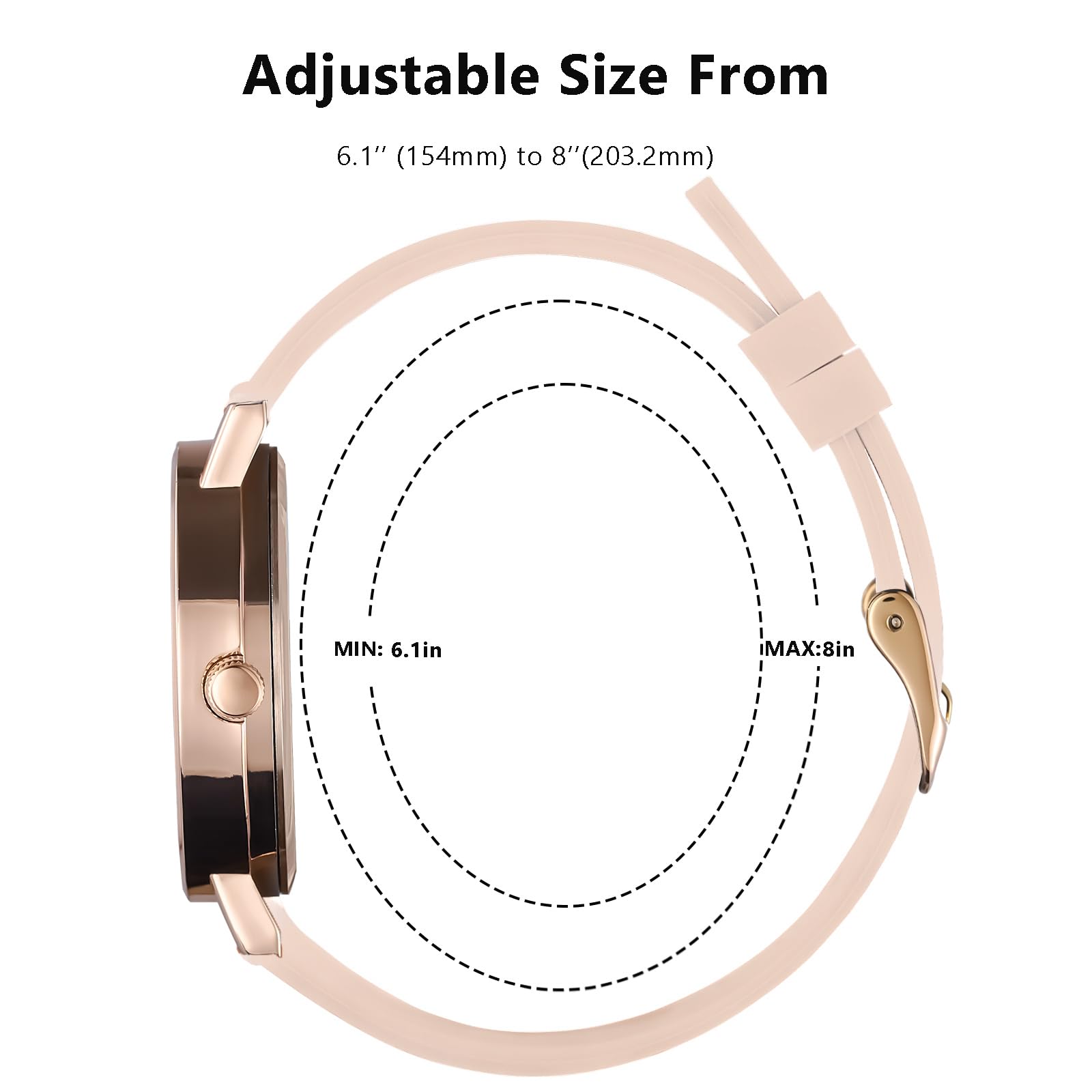 Hourstar Women's Analog Nurse Watch | Second Hand | Easy Read | Silico - View 4