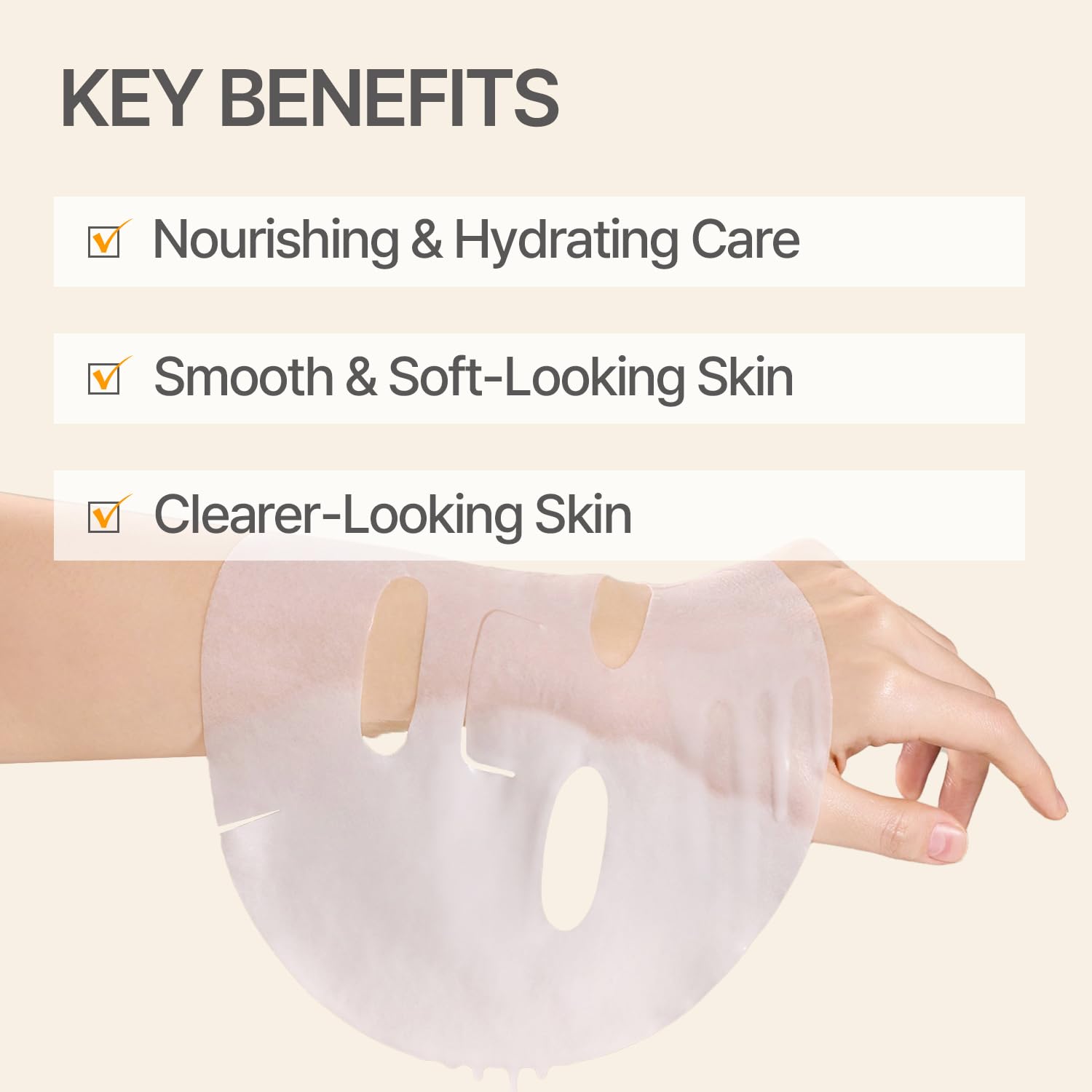 9 wishes Rice Water Sheet Mask- Hydrating Korean Face Mask with - 9 wishes
