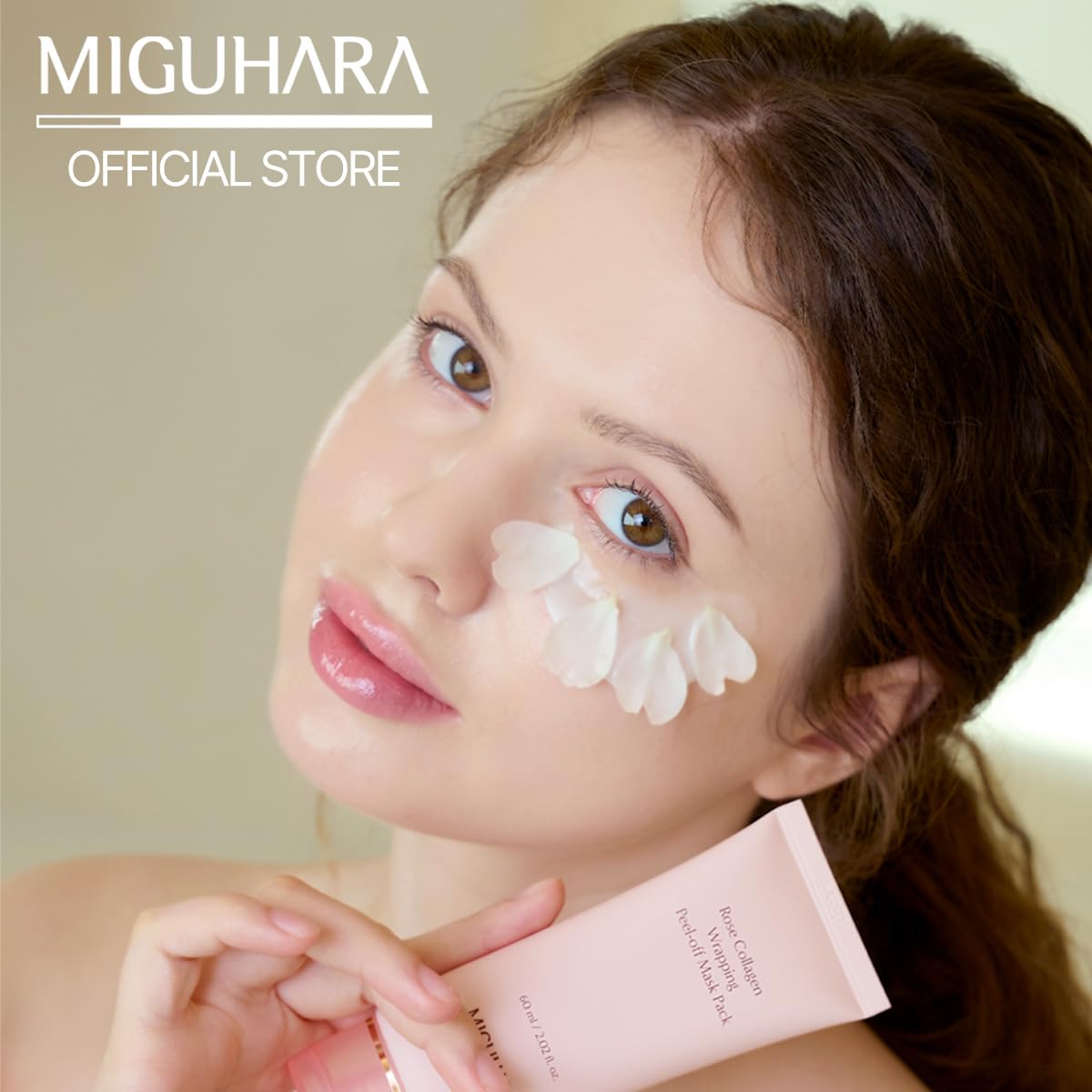 MIGUHARA Collagen Rose Wrapping Peel Off Mask | Pore Minimizer & Glass Skin Glow | Vegan Korean Face Mask with French Rosa Centifolia Flower Extract, Firming & Dullness Care, 2.02 fl.oz - MIGUHARA Official Product View 10