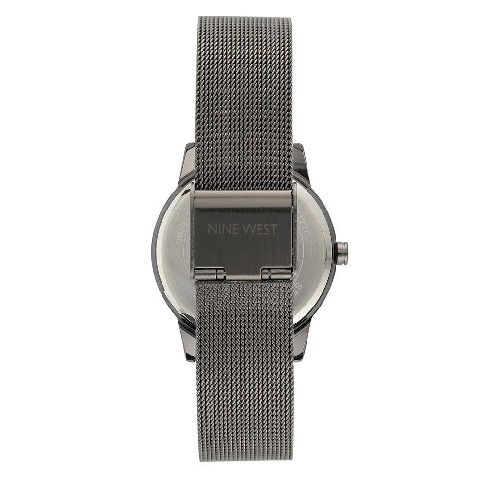 Nine West Women s Floral Dial Mesh Bracelet Watch - Nine West Official Imagery - 5