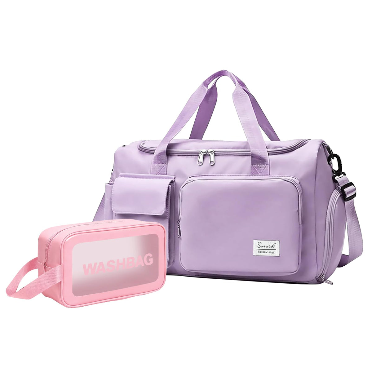 Suruid Gym Bag with Toiletry Bag Sports Duffle Bag for Women - Suruid Official Imagery - 1
