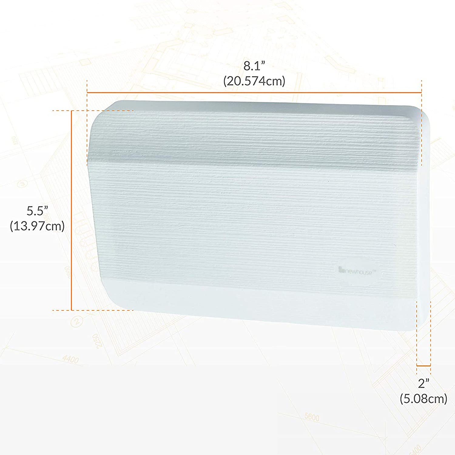 Newhouse Hardware CHM3D Door Chime, White - Newhouse Hardware Official Product View 4