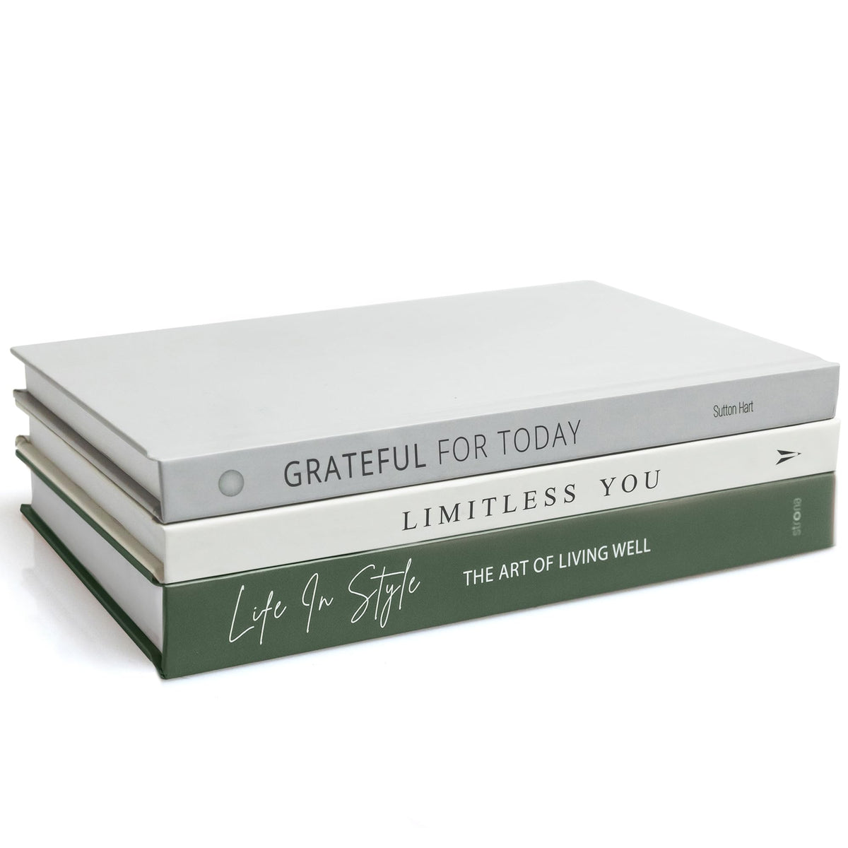 Olive Green Decorative Books for Home Decor - STRONA Official Imagery - 1