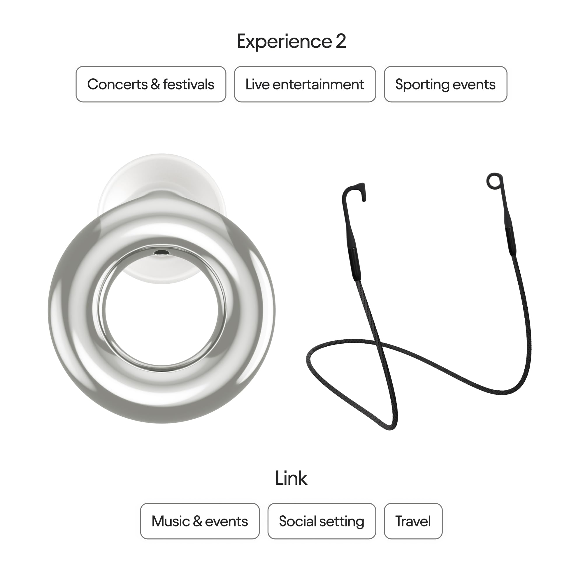 Loop Earplugs Experience Bundle Loop Experience 2 + Link | Reusable Ear Plugs fo - Loop Official Product View 2