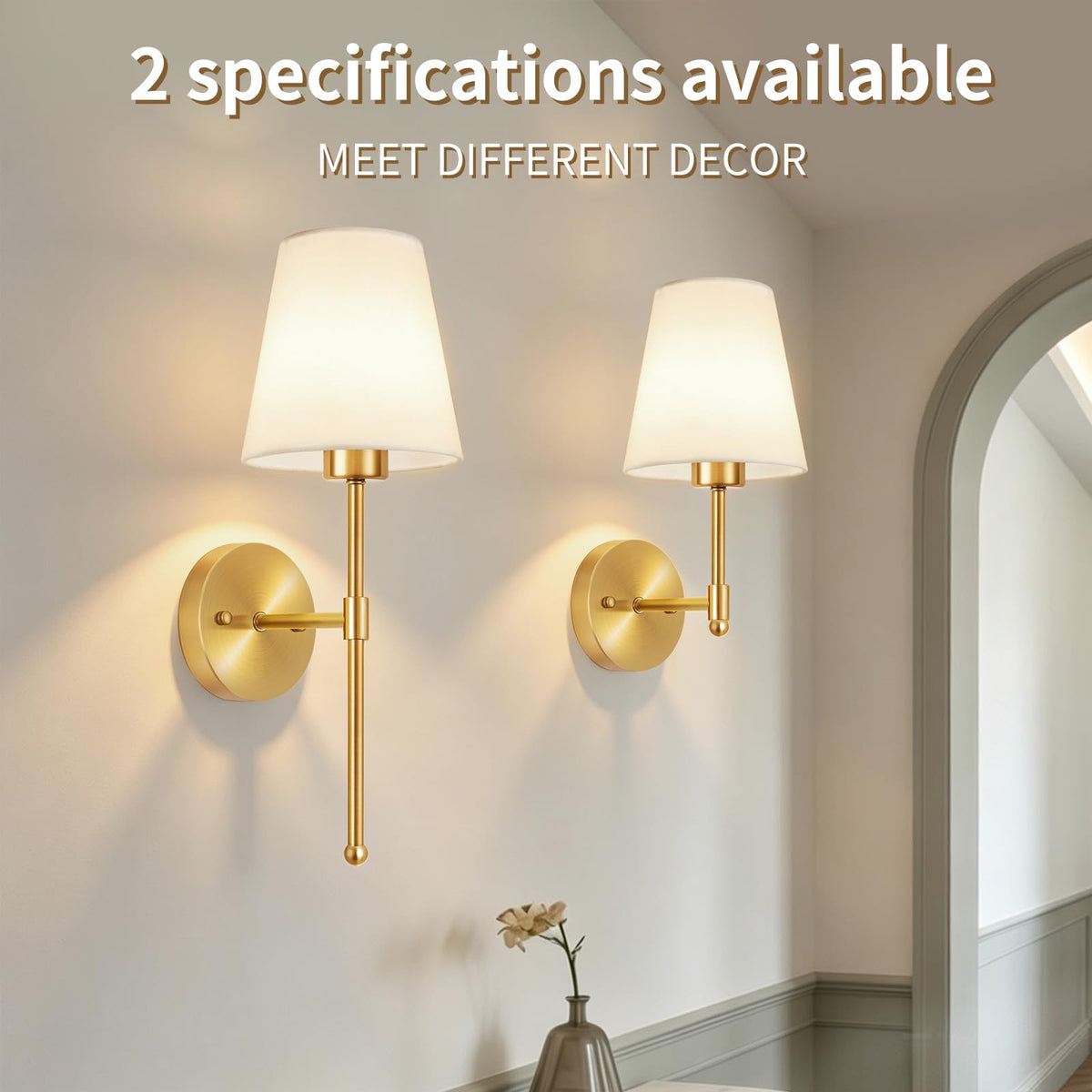 Battery Operated Wall Sconce Set of 2 Rechargeable Wall - LHRLAK Official Imagery - 4