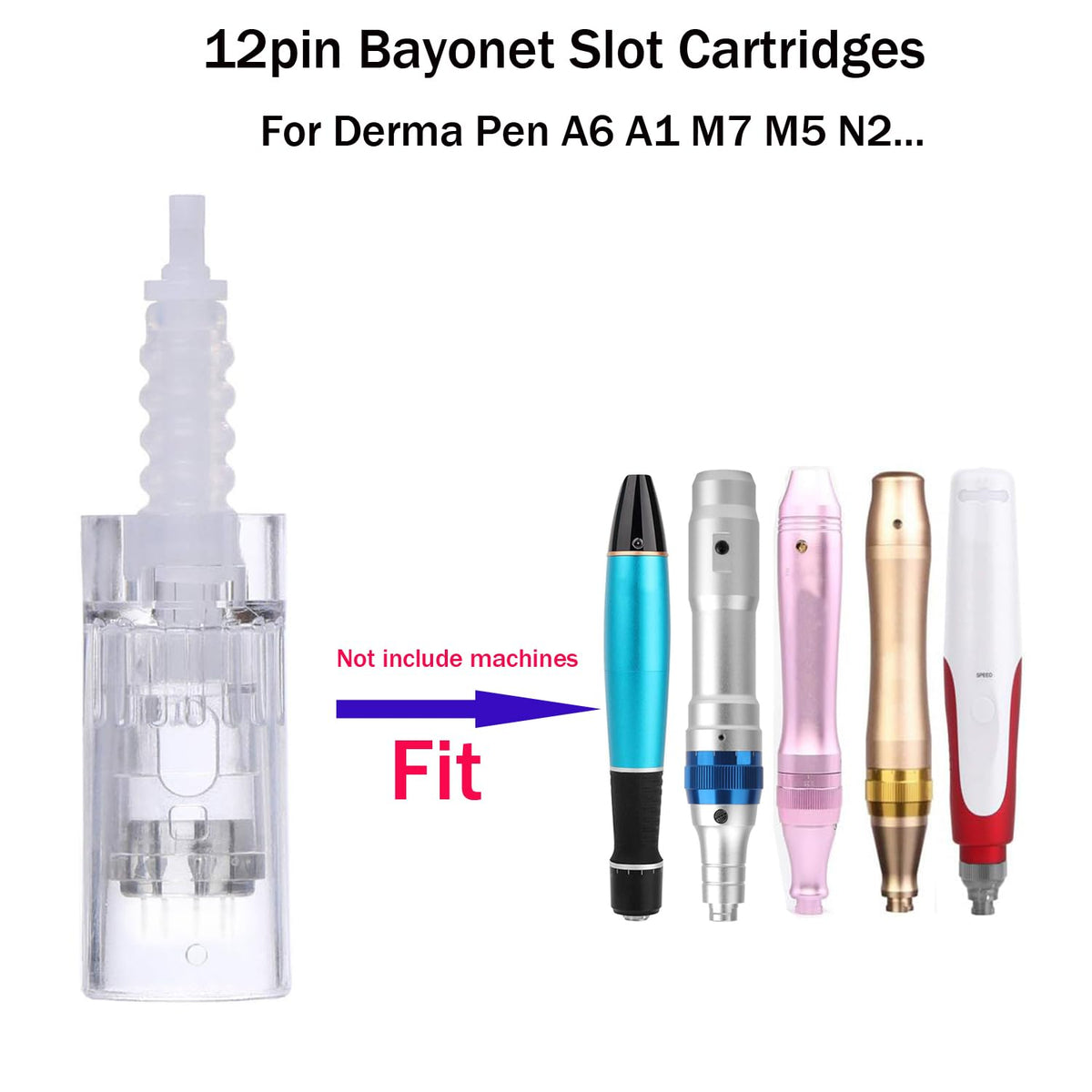 Microneedling Derma Pen Roller Cartridges For A1 A6 N2 M5 M7 - PIPM Official Imagery - 5
