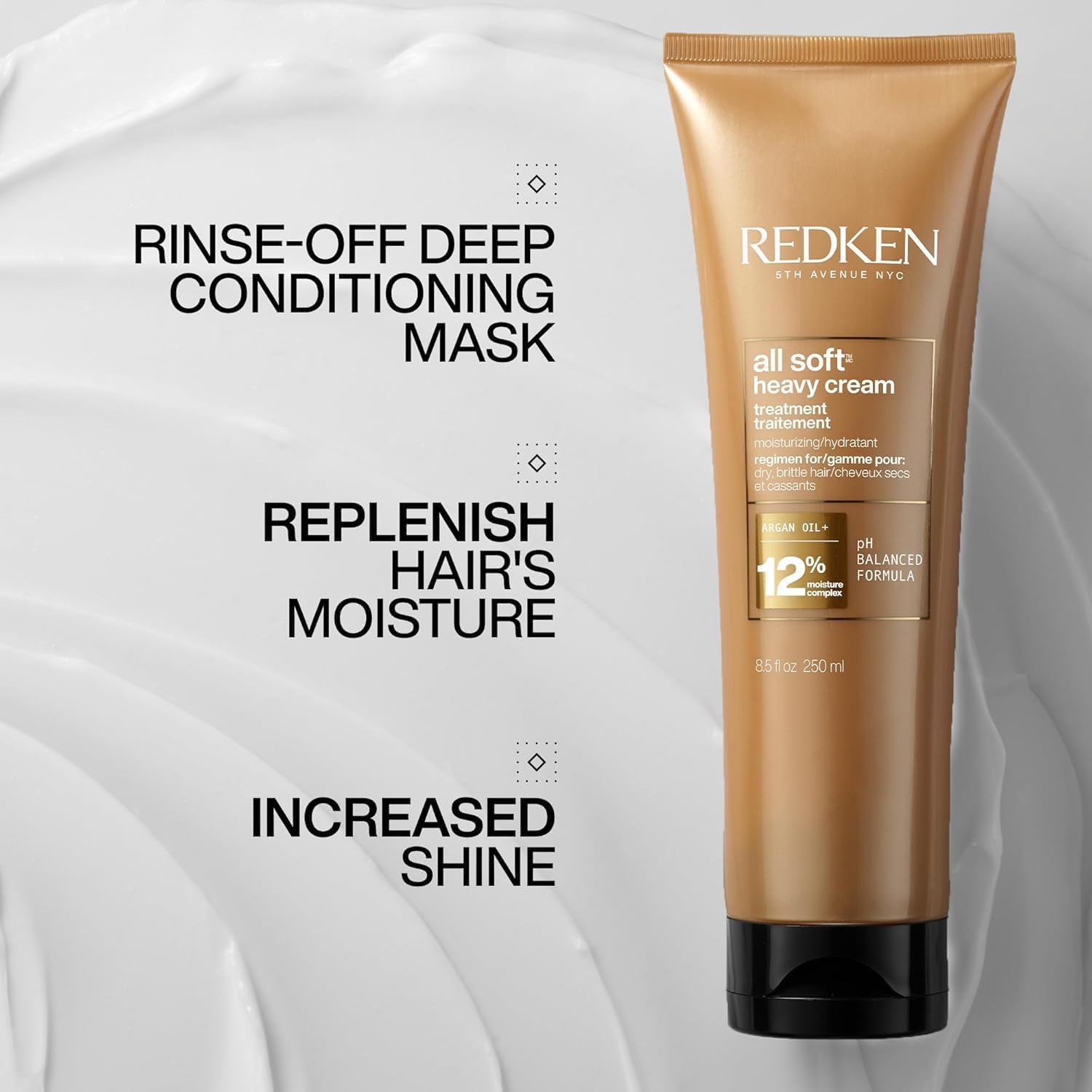 Redken All Soft Heavy Cream Mask Treatment Moisturizing Deep - Redken Official Imagery - 3