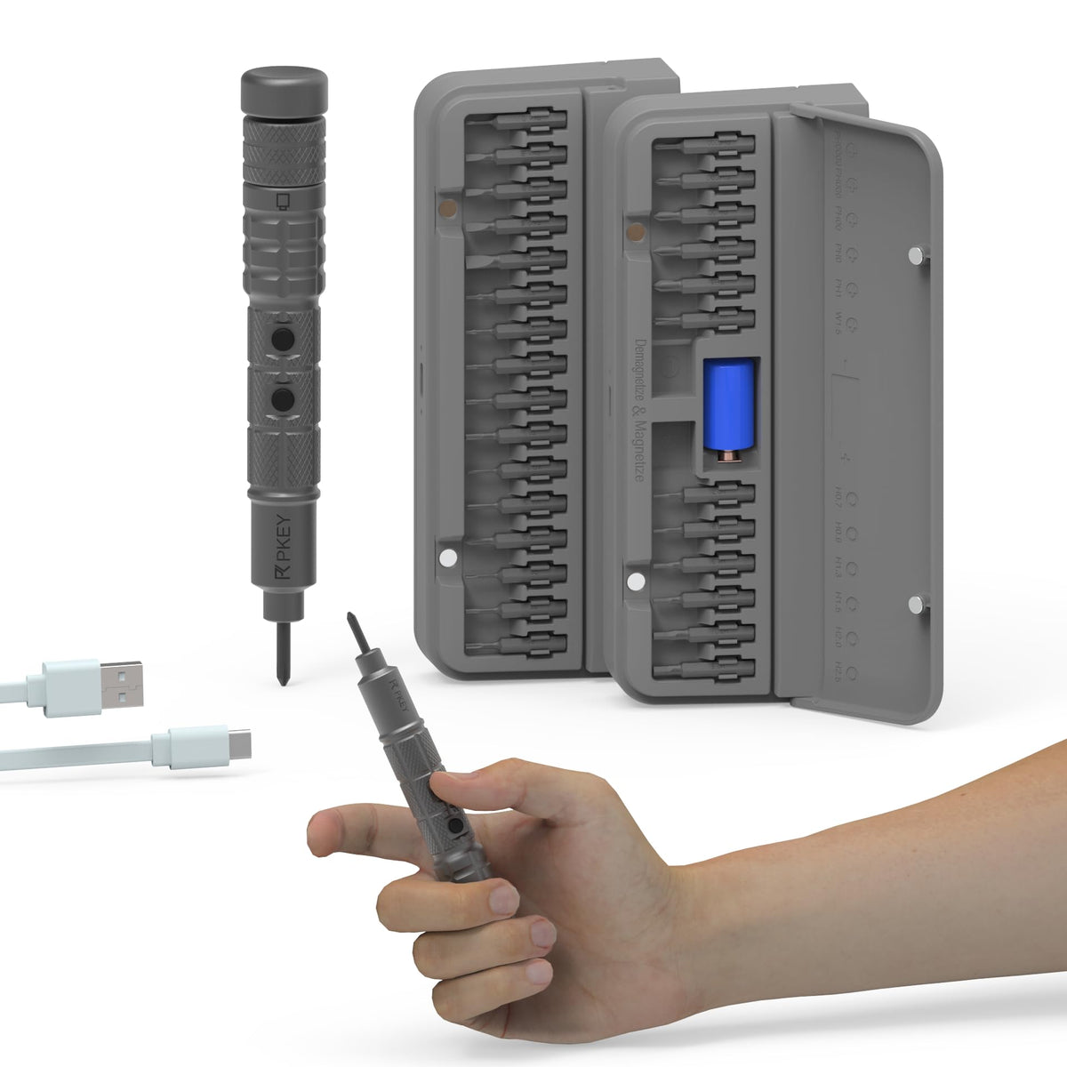PKEY Mini Electric Screwdriver Set Precision Electric - PKEY Official Imagery - 1
