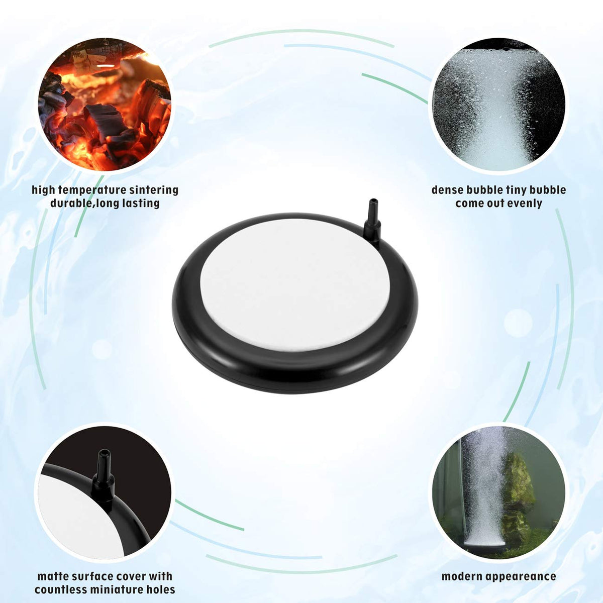 hygger Aquarium Air Stone Bubble Stone Fish Tank Oxygen - hygger Official Imagery - 3