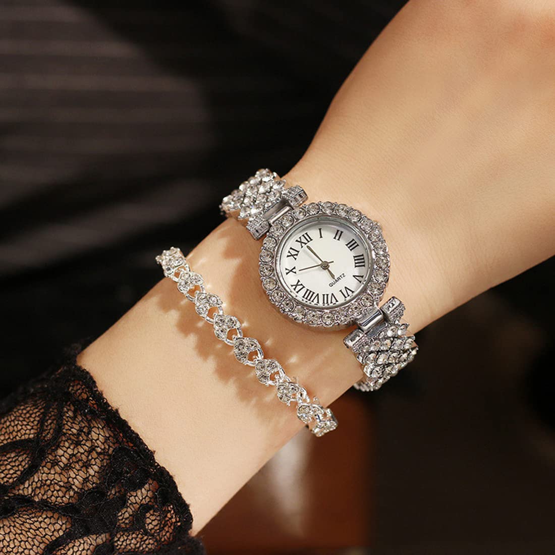 Women Diamond Watchs Luxury Fashion Ladies Bangle Bracelet - BESTKANG Official Imagery - 4