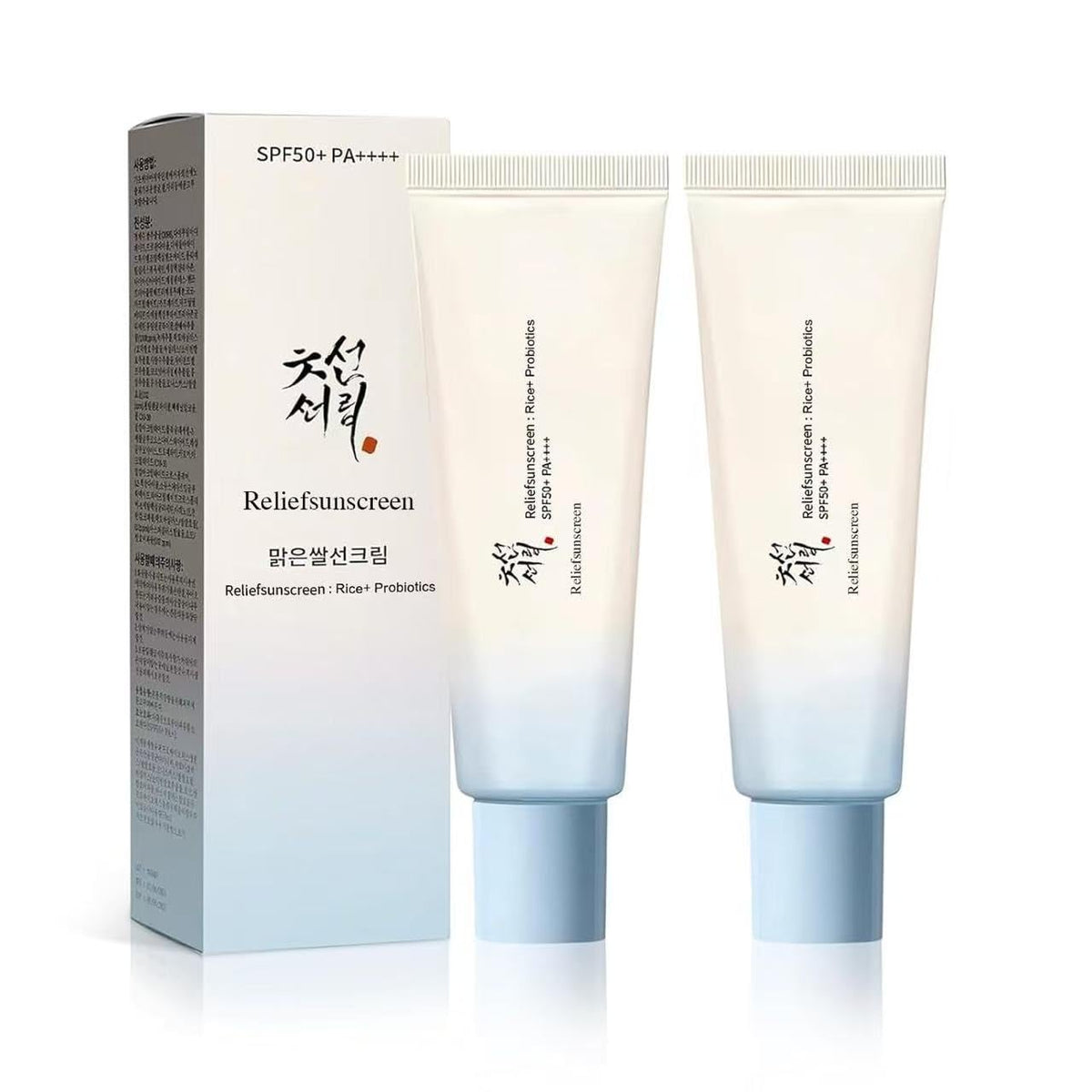 2PC Korean Sunscreen SPF50 PA Skin Care Solution Rice and - Rptokt Official Imagery - 2