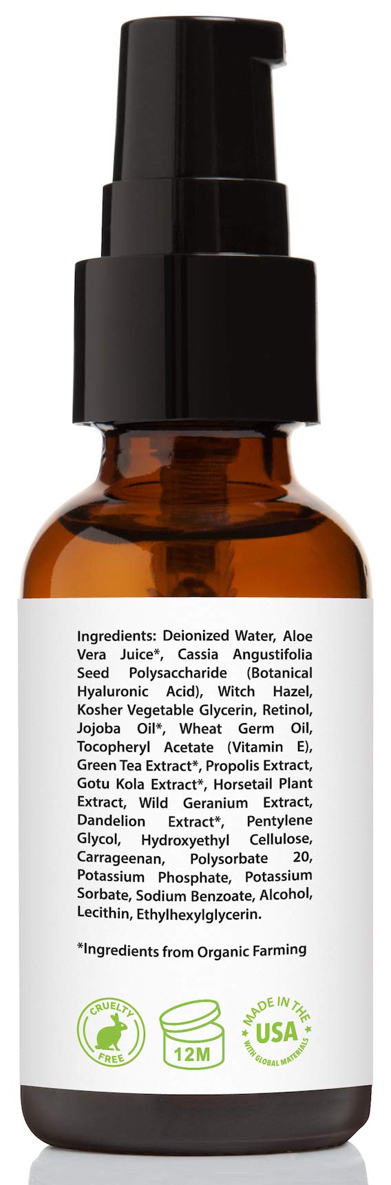 Amara Beauty Retinol Serum 2.5% with Hyaluronic Acid & Vitamin E, 1 fl. oz - Amara Beauty Official Product View 5