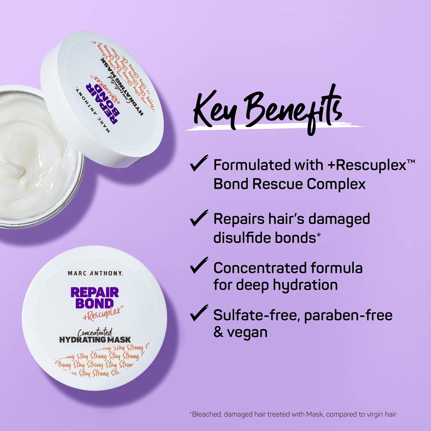 Marc Anthony Repair Bond Hydrate Deep Conditioning Hair Mask - Damaged Hair - Marc Anthony Official Product View 4