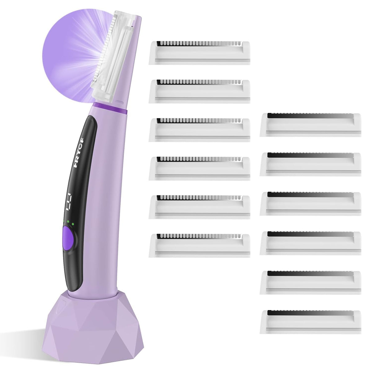Sonic Dermaplane Razor for Women Facial Eyebrow Hair Removal - BASUNLOY Official Imagery - 8