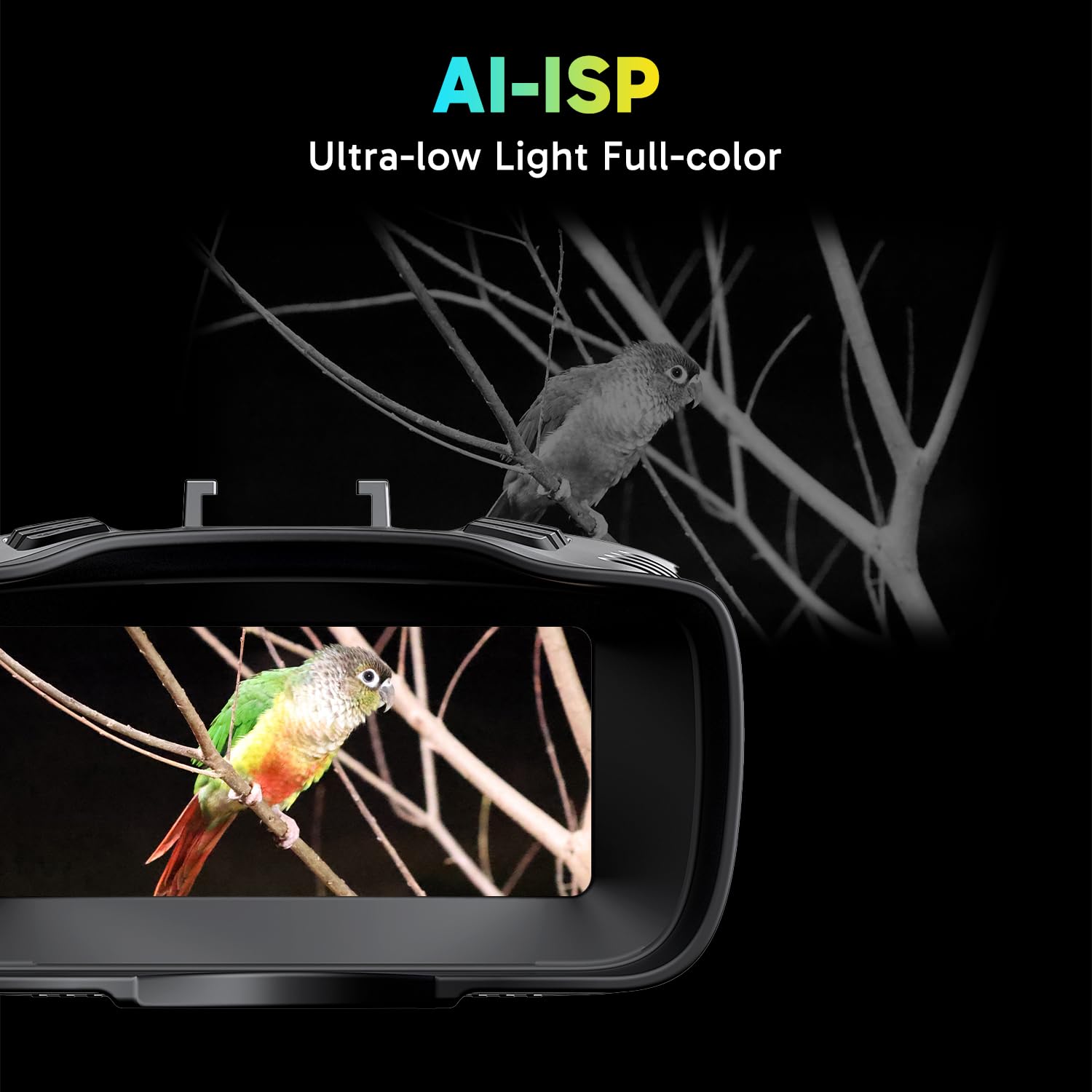 AKASO Seemor-200 Night Vision Goggles - 4K Full Color Night Visio by AKASO - Angle View 2