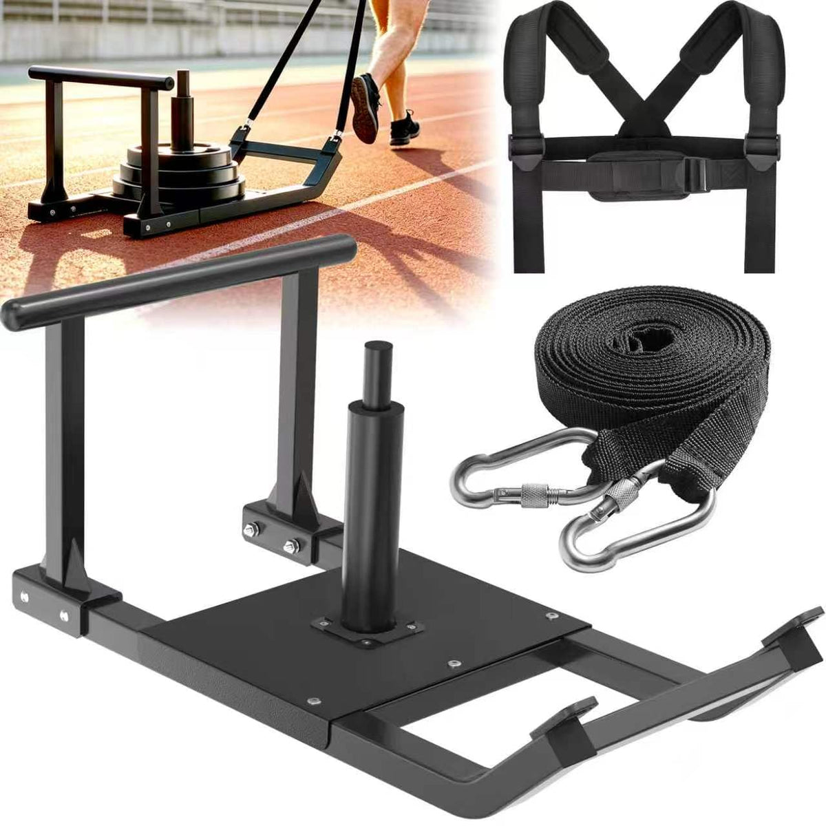 GanFindX Weight Sled Workout Sled for Athletic Fitness - GanFindX Official Imagery - 1