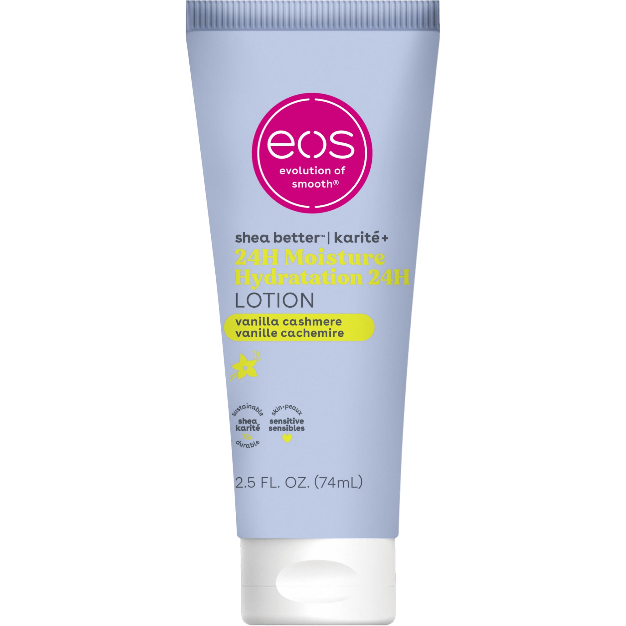 eos 24H Moisture Travel Body Lotion Vanilla Cashmere 2 5 fl - eos Official Product Imagery - 2