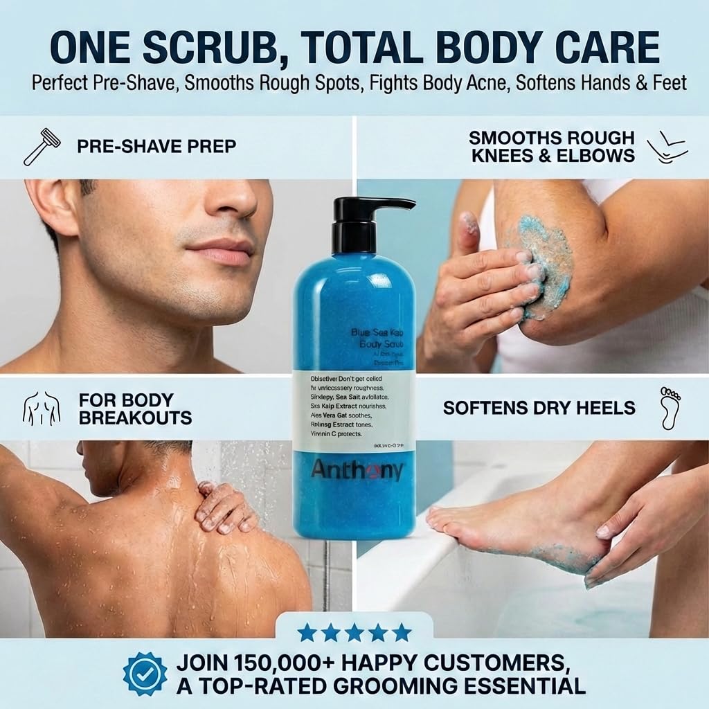 Anthony Exfoliating Body Scrub, 32 Fl Oz - Anthony Official Product View 6