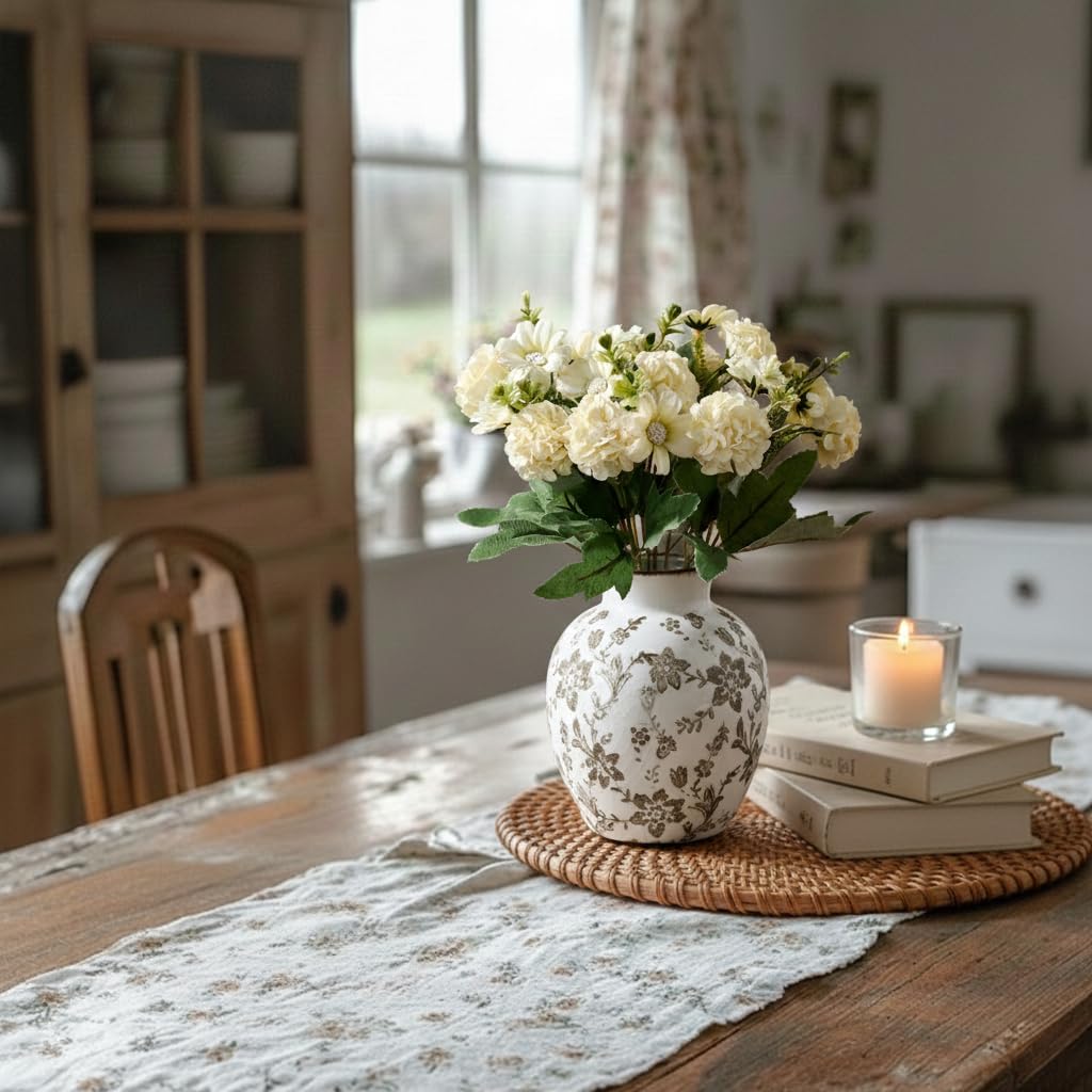 SIDUCAL Ceramic Vintage Vase 5 83 Inch Retro Ice Cracked - SIDUCAL Official Imagery - 8
