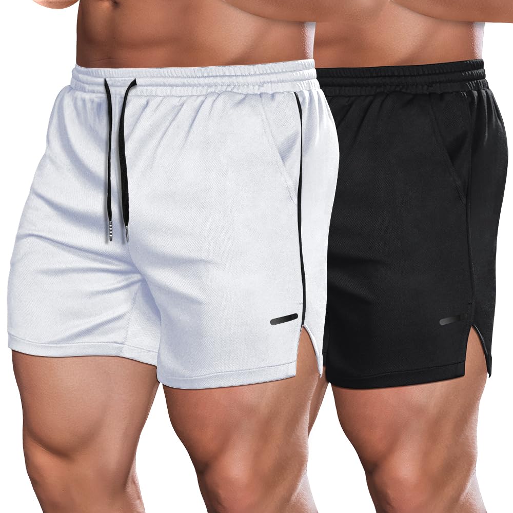 COOFANDY Men s 2 Pack Gym Workout Shorts Athletic 5 Inch - COOFANDY Official Imagery - 8