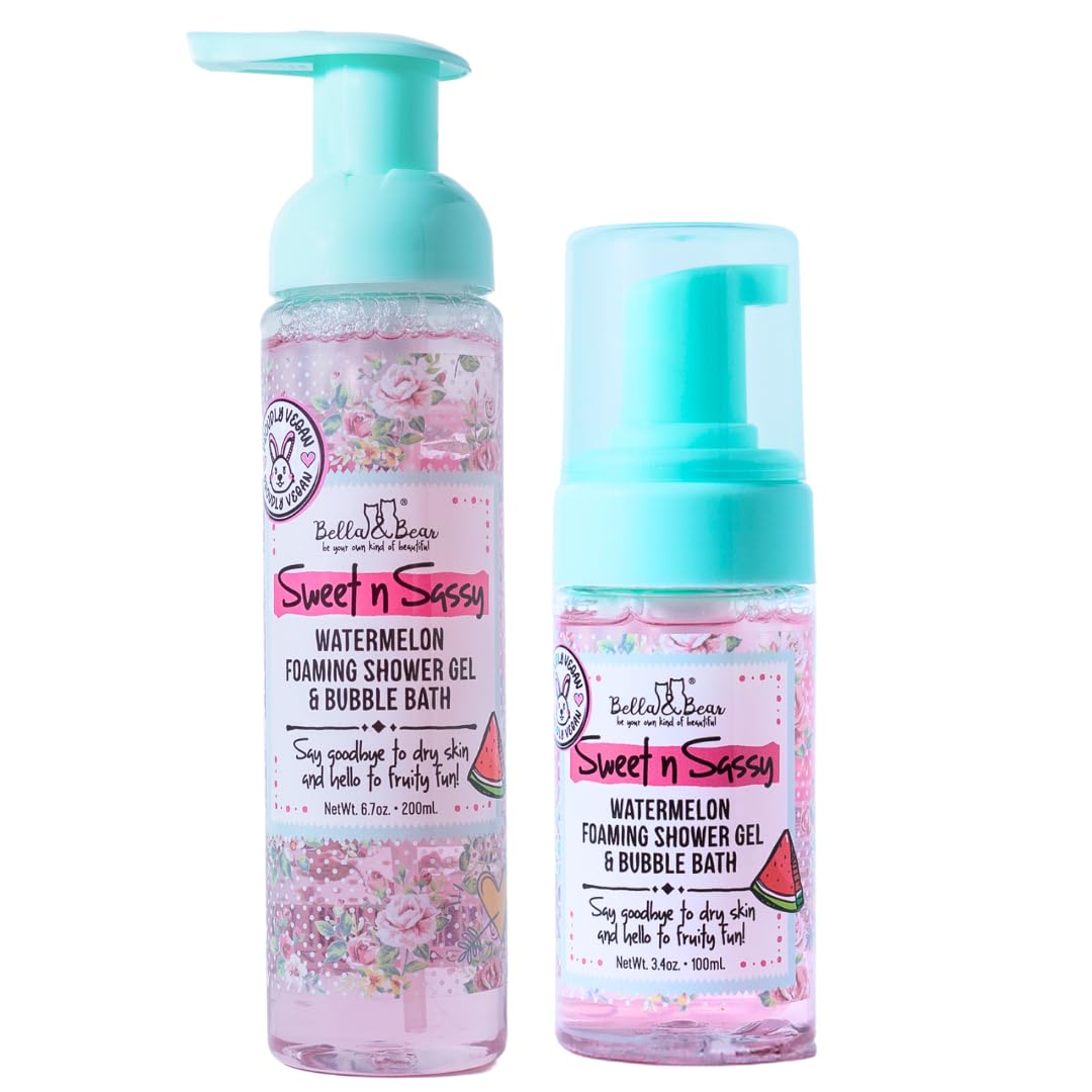 Sweet Sassy Foaming Shower Gel Bubble Bath Full and Mini - Bella and Bear Official Imagery - 2
