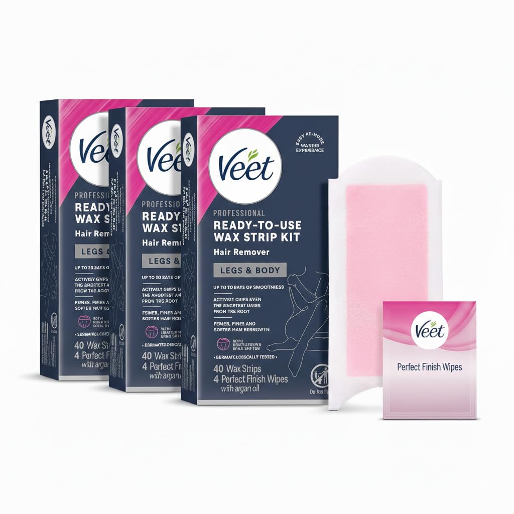 VEET Ready To Use Waxing Kit For Women Wax Strips For Body - Veet Official Imagery - 2