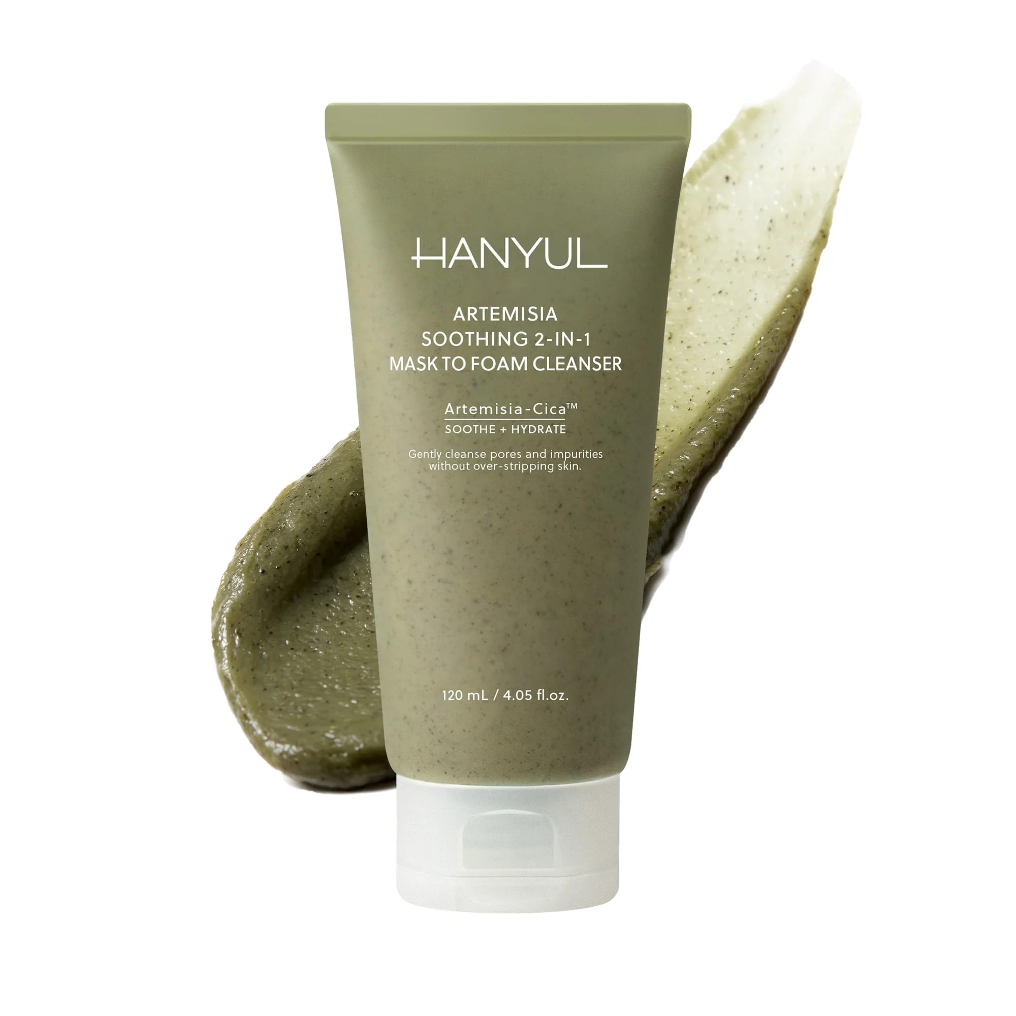 Hanyul Artemisia Soothing 2 in 1 Mask to Foam Cleanser - Hanyul Official Product Imagery - 1