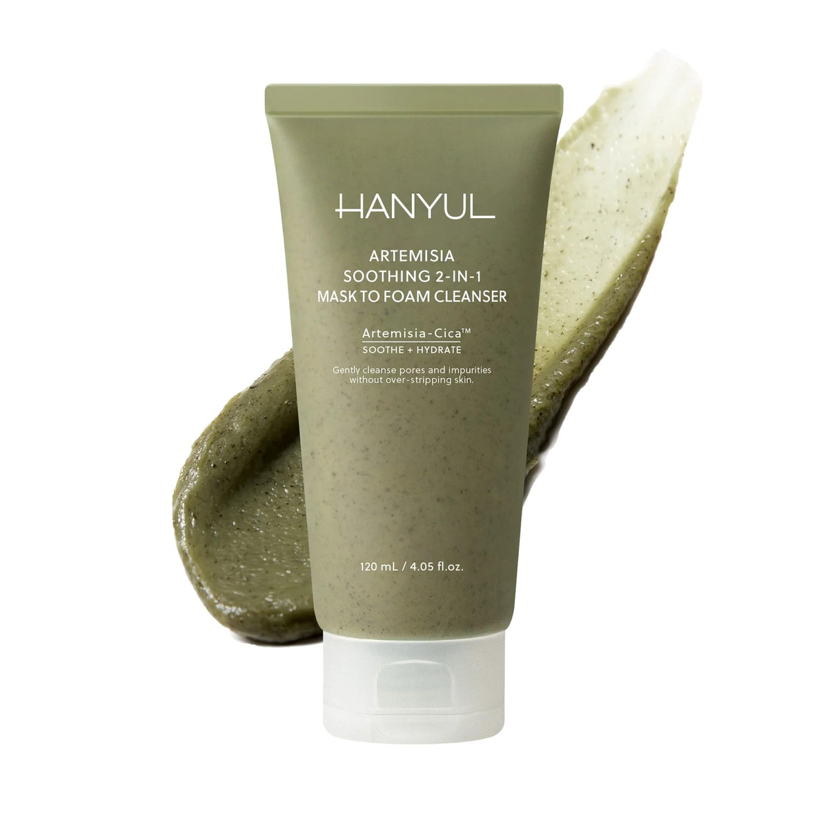 Hanyul Artemisia Soothing 2 in 1 Mask to Foam Cleanser - Hanyul Official Product Imagery - 2