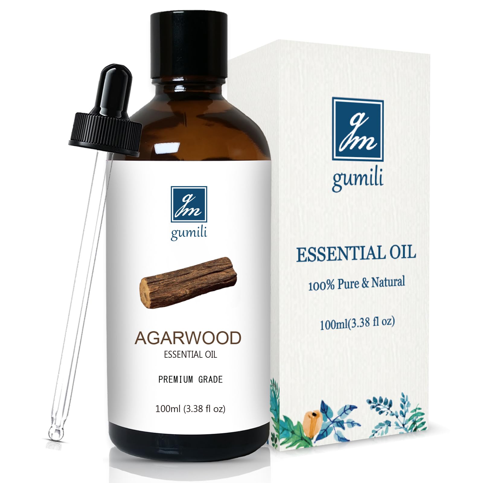 GM Gumili Agarwood Essential Oil, Oud Oil for Diffuser, - Product Imagery