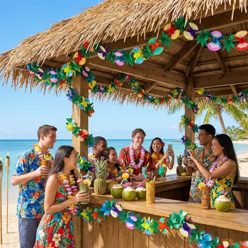 FUTUREPLUSX 2 Pack Tropical Garland Party Decorations, 20ft - Product Imagery