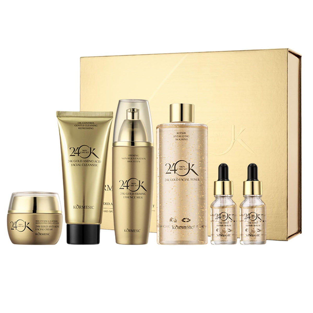 24K Gold Skin Care Set 6 Piece Collection 24K Skincare Set - CLY AMS Official Imagery - 2