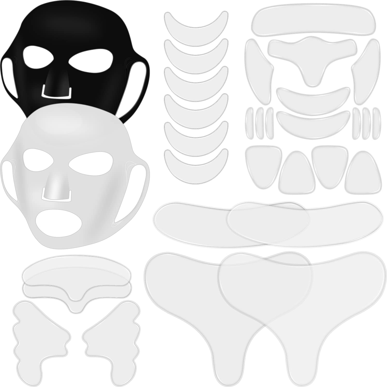 Maitys 32 Pcs Silicone Face Mask &amp; Anti-Wrinkle - Maitys