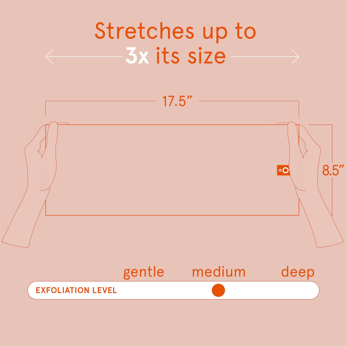 Cleanlogic Exfoliating Stretch Bath and Shower Cloth - Cleanlogic Official Imagery - 4