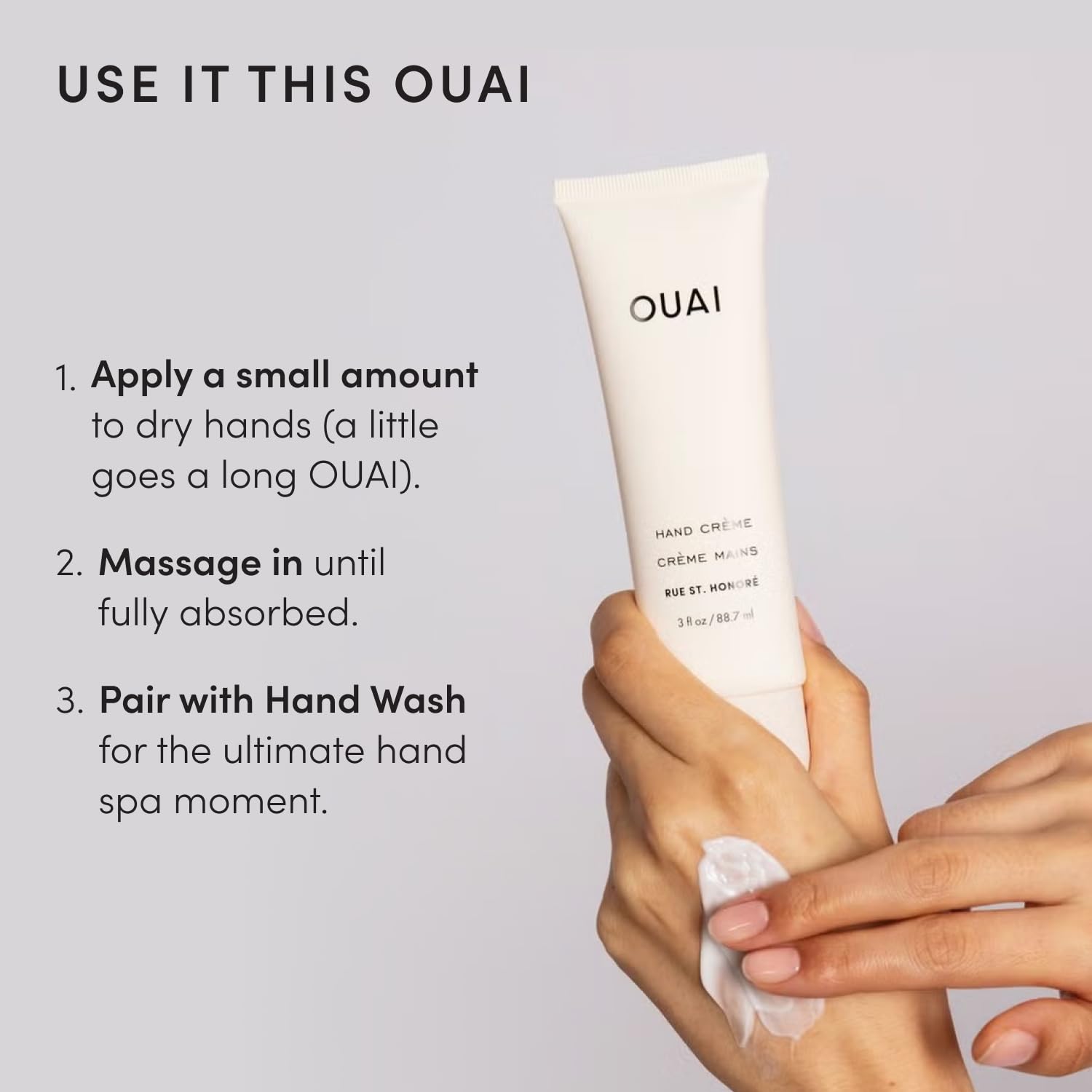 OUAI Hand Cream - Thick & Creamy Balm with Coconut Oil & - OUAI Official Product View 7