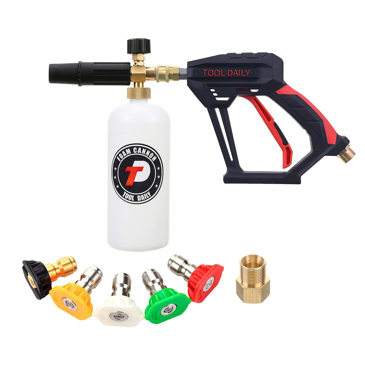 Tool Daily Short Pressure Washer Gun with Foam Cannon - Tool Daily Official Imagery - 3