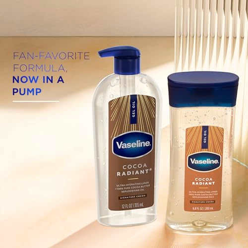 Vaseline Cocoa Radiant Body Gel Oil for Glowing Skin with Cocoa - Product Imagery