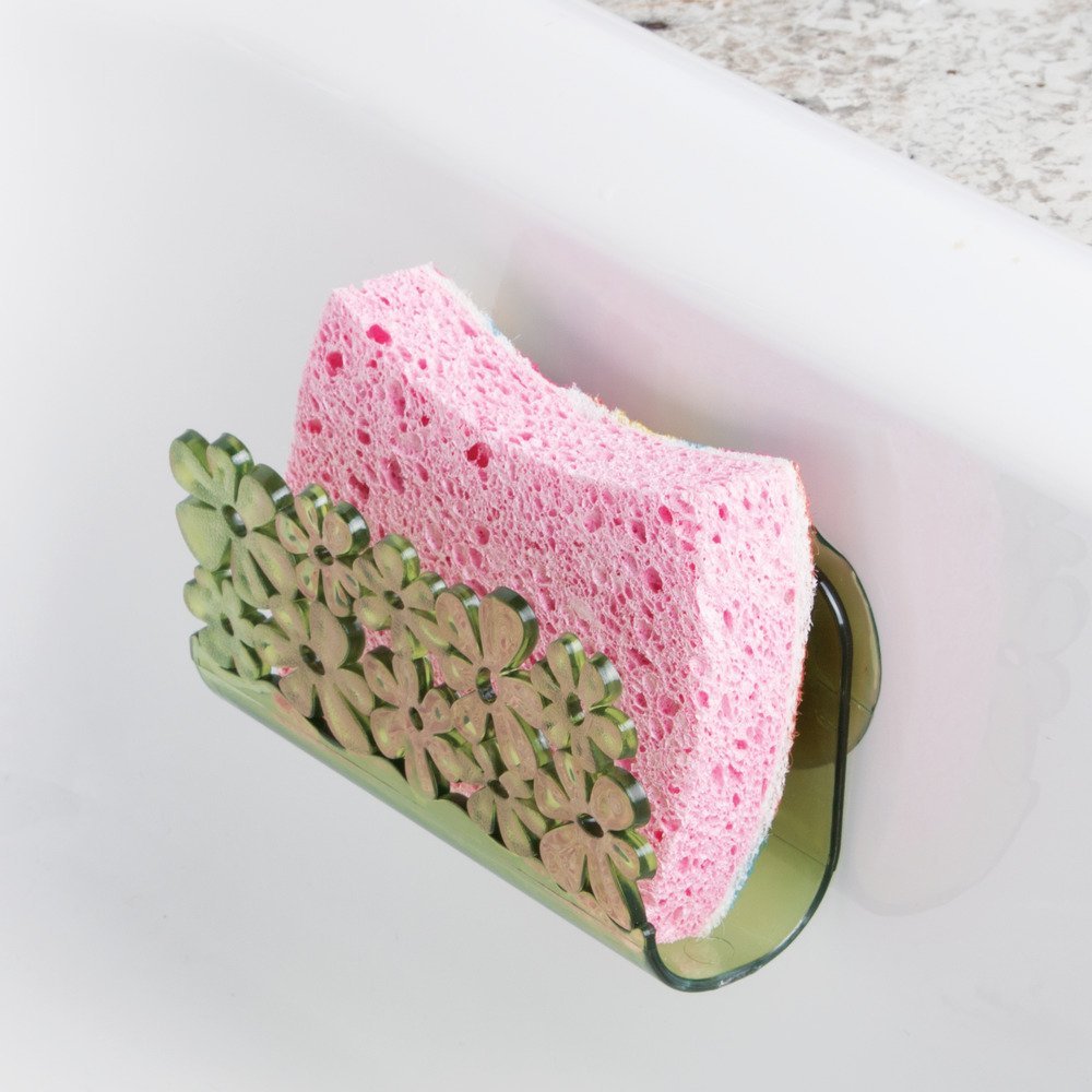 iDesign InterDesign Blumz Kitchen Sink Suction Holder for Sponges, Scr - View 2