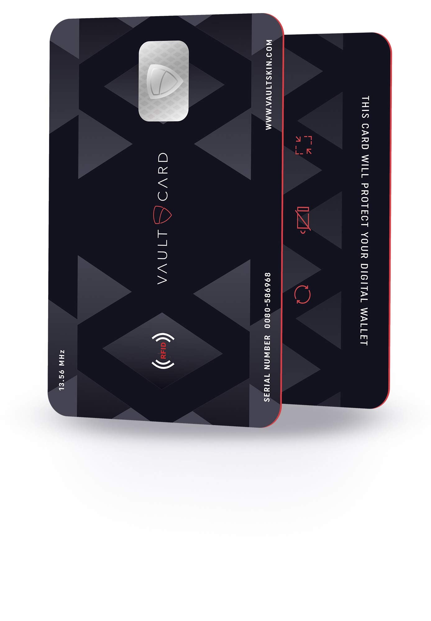 Vaultskin VAULTCARD RFID Blocking Card, NFC Jamming, Protects Wallet and Passpor - Vaultskin Official Product View 1