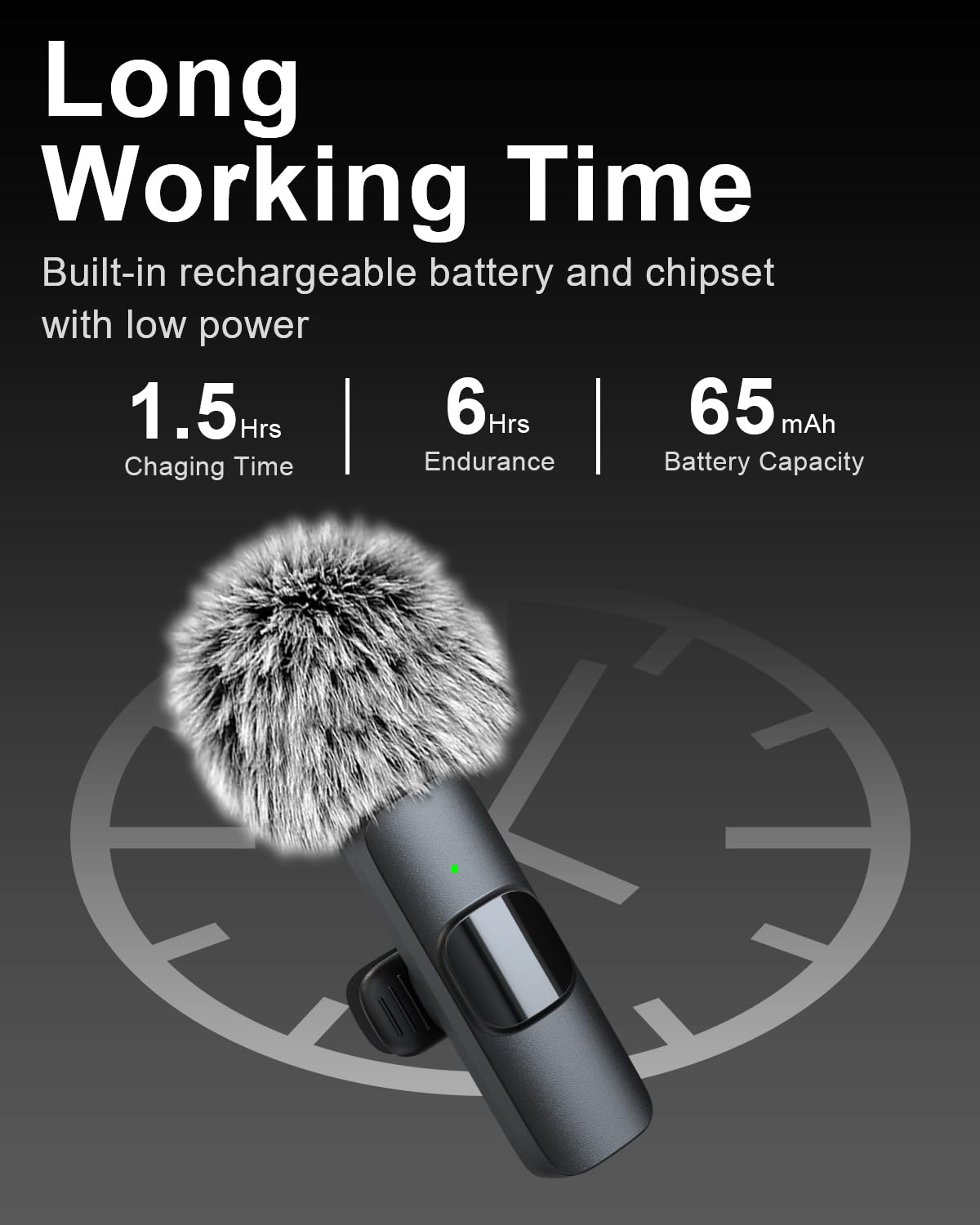 Mini Microphone for iPhone Android Camera 3 in 1 Wireless - SmaFun Official Imagery - 6