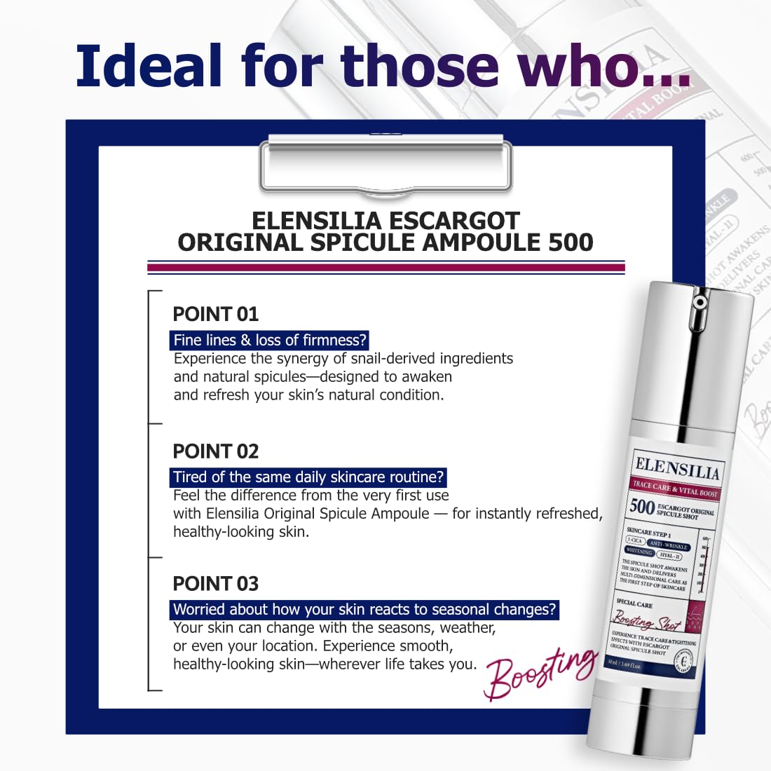 Elensilia Escargot Original Ampoule with Natural Micro - Elensilia Official Imagery - 5