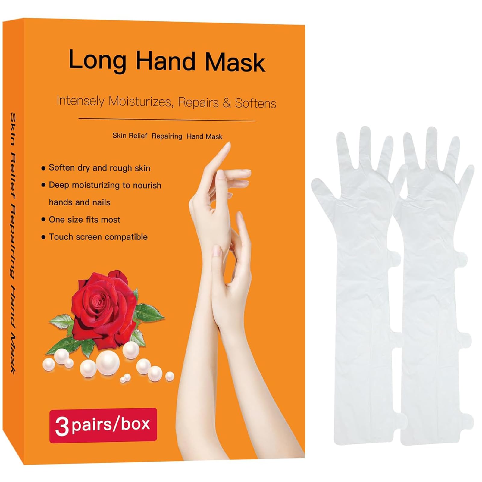3 Pairs Moisturizing Hand Mask with Avocado and Shea Butter Oil - Product Imagery
