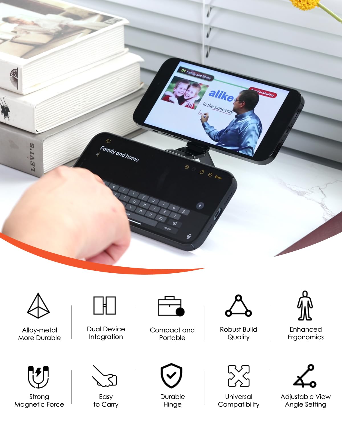 Twins Carry Magnetic Dual Phone Holder for iPhone Android - asStylish Official Imagery - 4