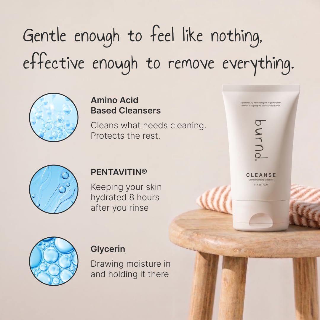 burnd Cleanse Hydrating Daily Facial Cleanser 6 7 oz - burnd Official Imagery - 4