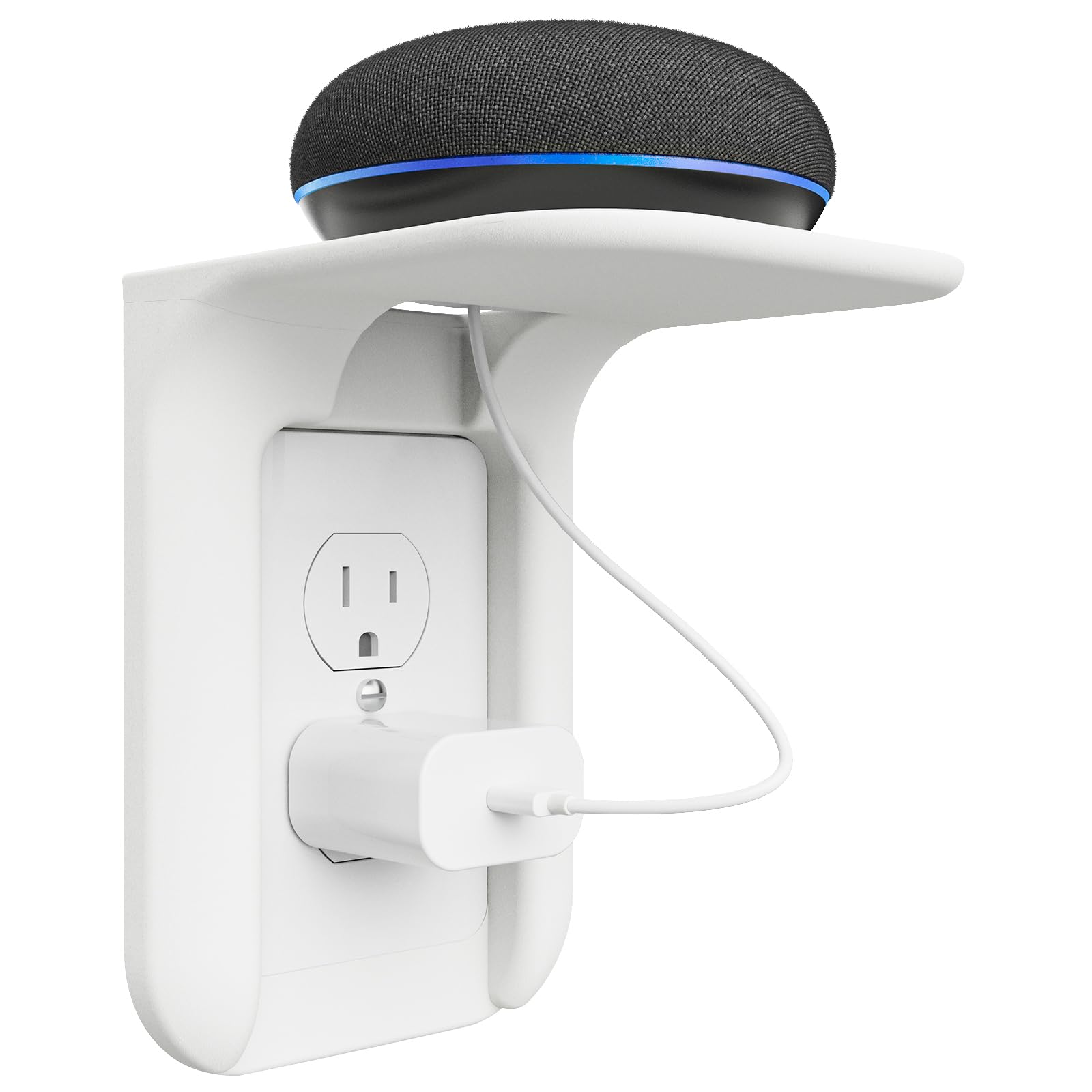 WALI Outlet Shelf Wall Holder, Bathroom Shelf for Smart Home Decor - WALI Official Product View 1