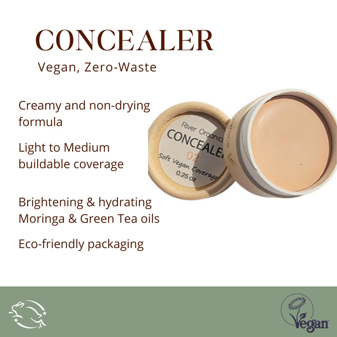 Zero waste Concealer titanium dioxide free eye brightening - River Organics Official Imagery - 3