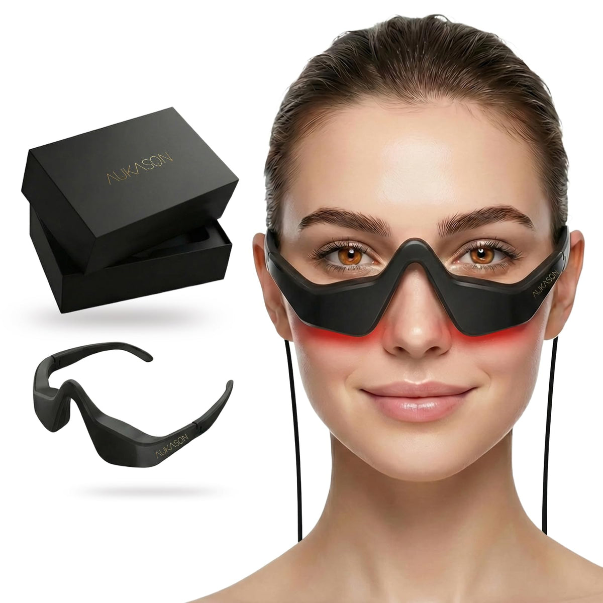 Red Light Eyes Beauty Device 7 in 1 Facial Massager Tool - Aukason Official Imagery - 2