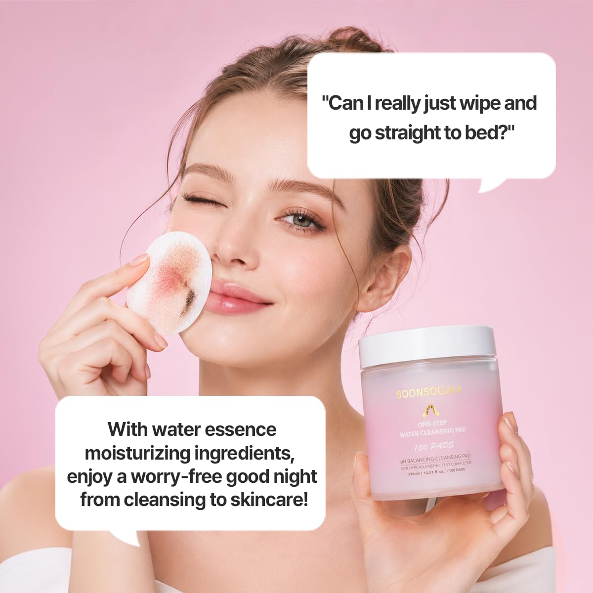 One Step Water Cleansing Pad pH Balancing Hypoallergenic No - Soonsoojaa Official Imagery - 7