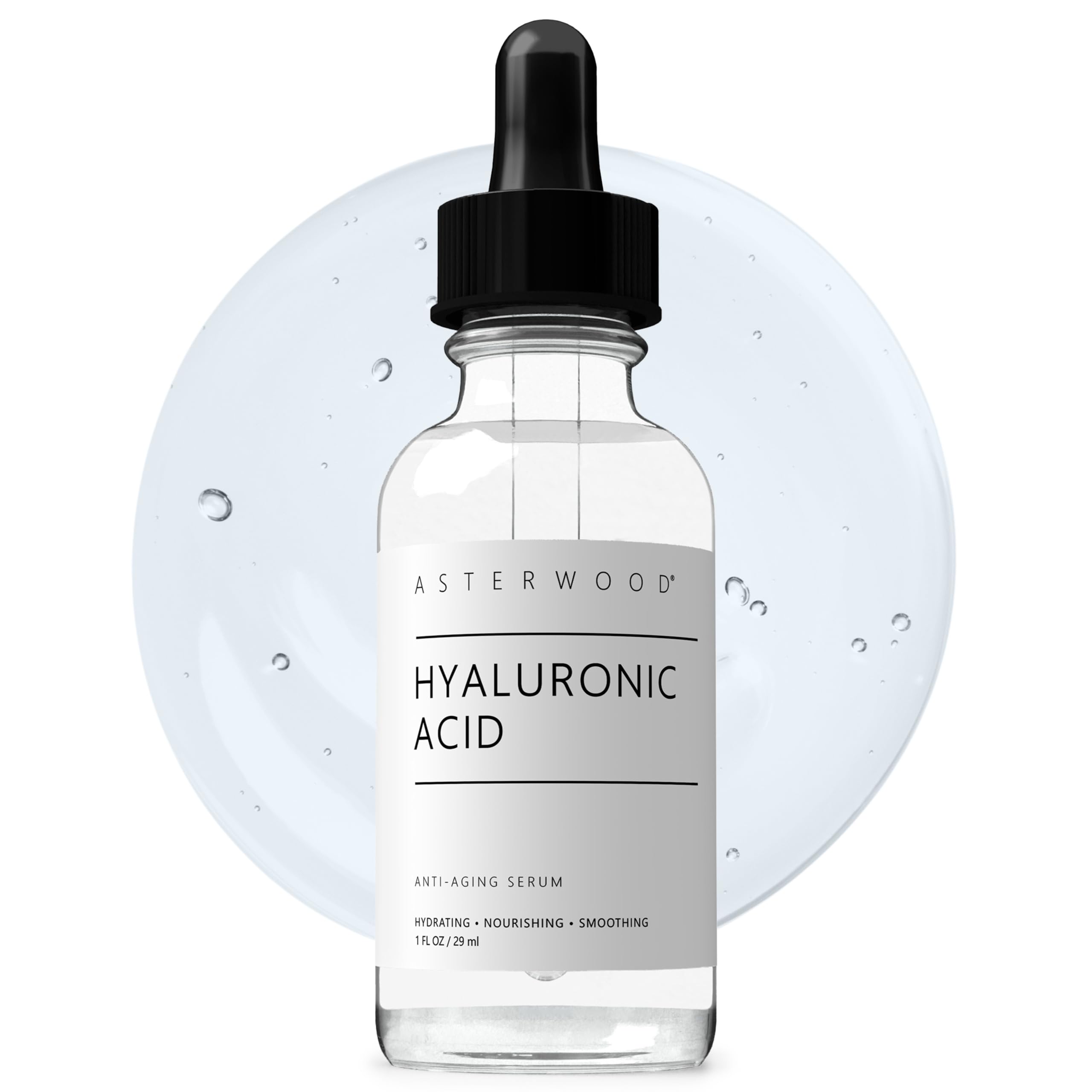 Asterwood Pure Hyaluronic Acid Serum for Face, Anti - Aging & Hydrating - Asterwood Official Product View 2